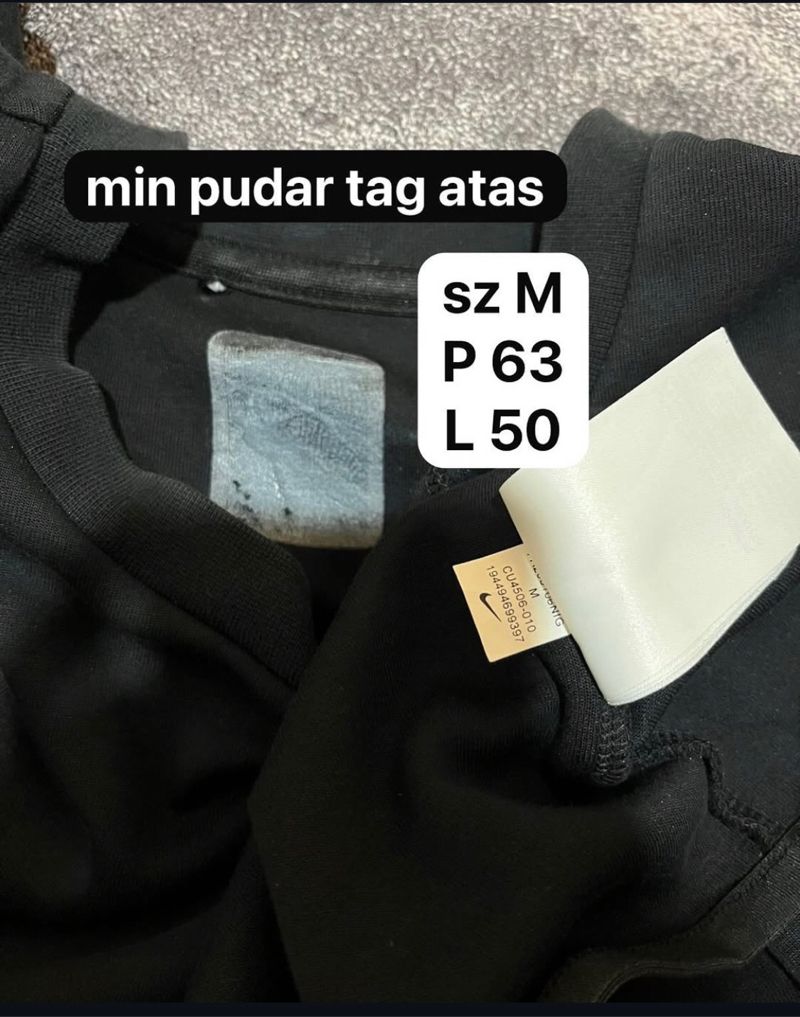 Crewneck Nike Tech Fleece Side pocket Black, foto 3