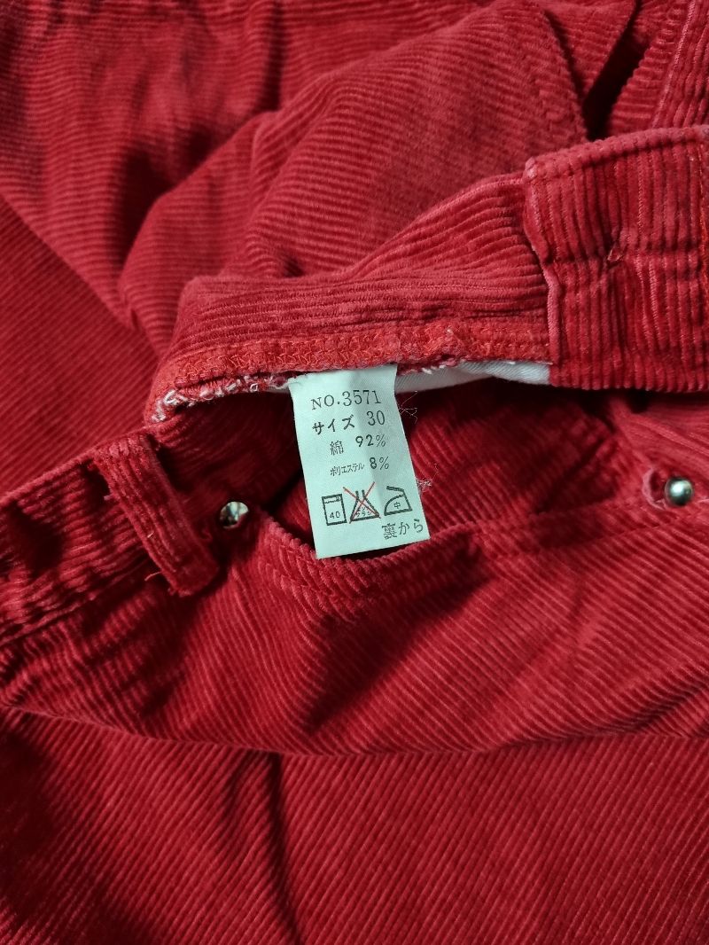Thomaston Carpenter Corduroy Pants Red, foto 8