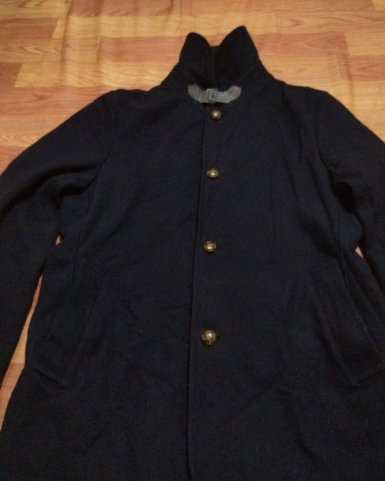 Takeo Kikuchi Casual Pea coat Pria blue, foto 3