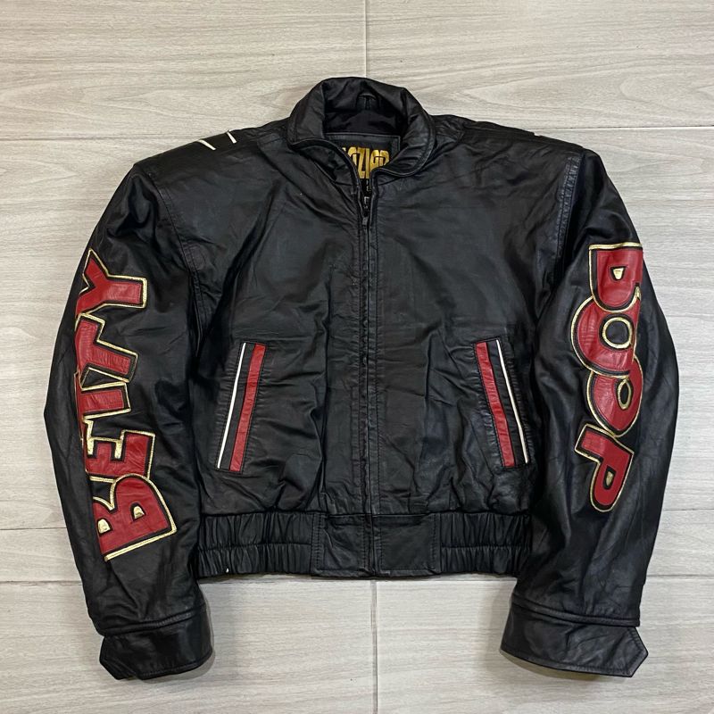 Betty boop vintage leather jacket, foto 2