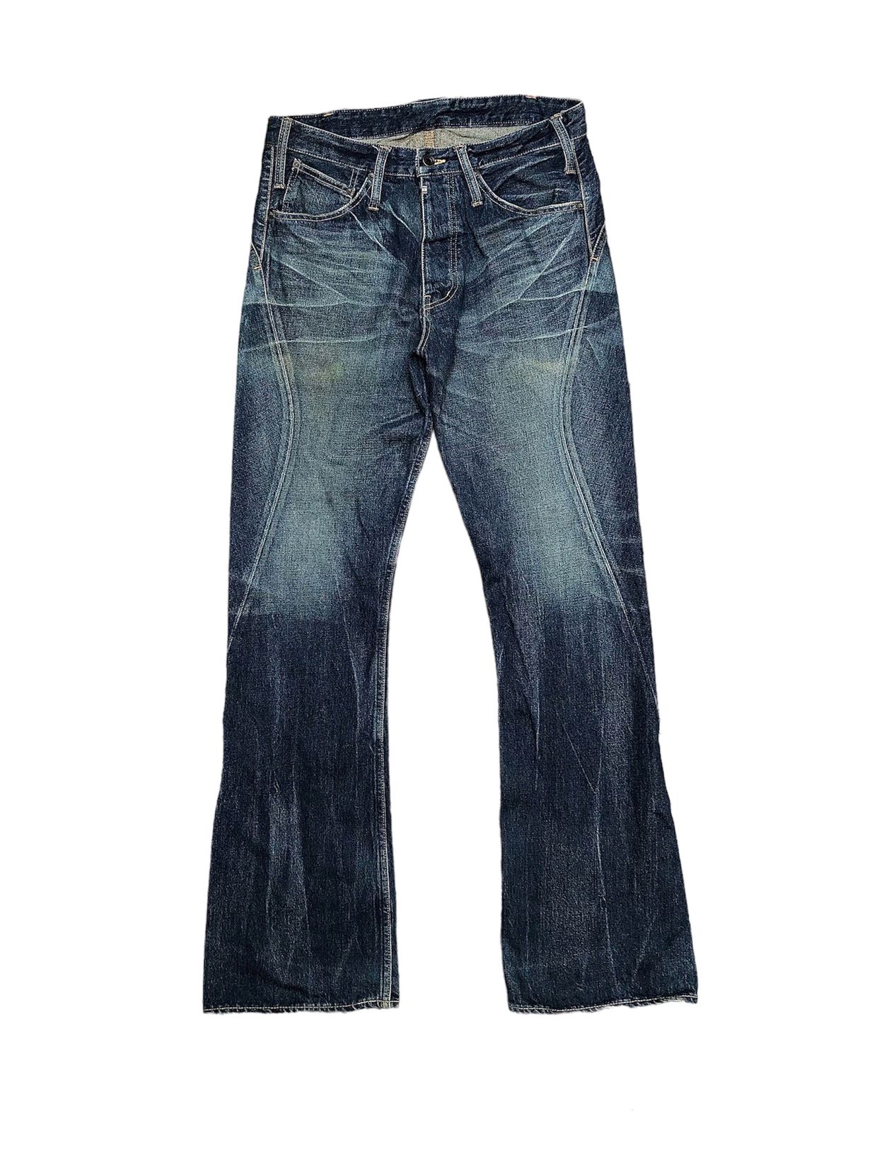 Maniac Corp Flare Blue Denim Preloved