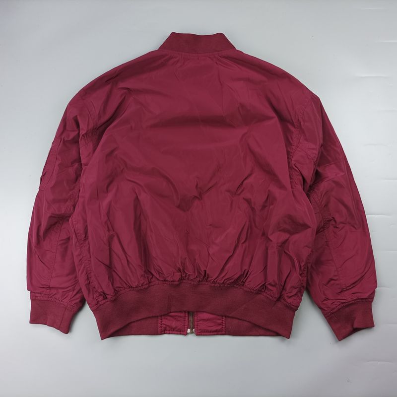GU Casual Bomber jacket Pria red, foto 4