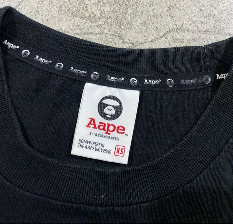 AAPE BY A Bathing Ape BAPE Shirt Men Black, foto 4