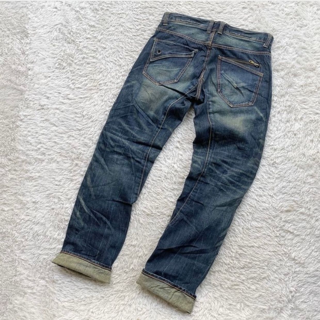 Grunge Goth Jeans Pria navy, foto 4