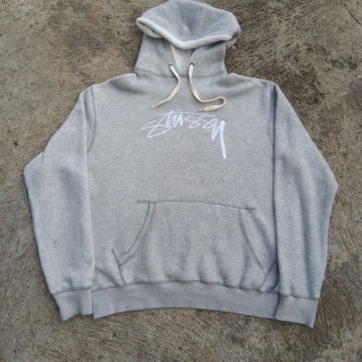 Stussy Vintage Streetwear Hoody Pria gray