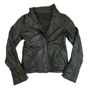 Racer Big Pocket Genuine Leather Jacket