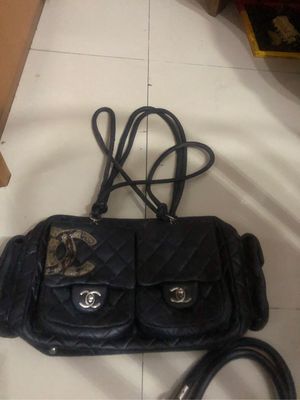 Tas hitam chanel cambon kulit asli
