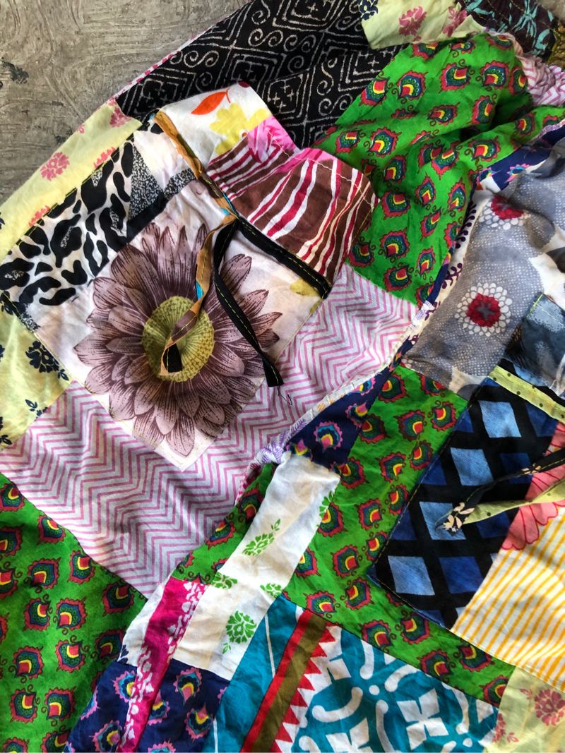 Vintage Patchwork Hippie/Boho Style Long Pants, foto 4