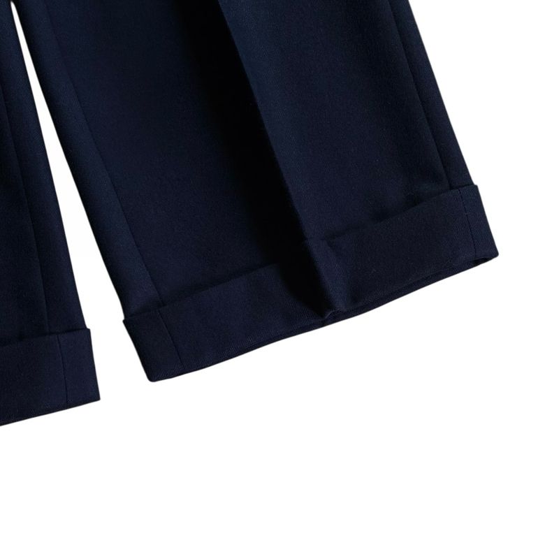 Baskin wool cuffed tailored trousers dark navy, foto 5
