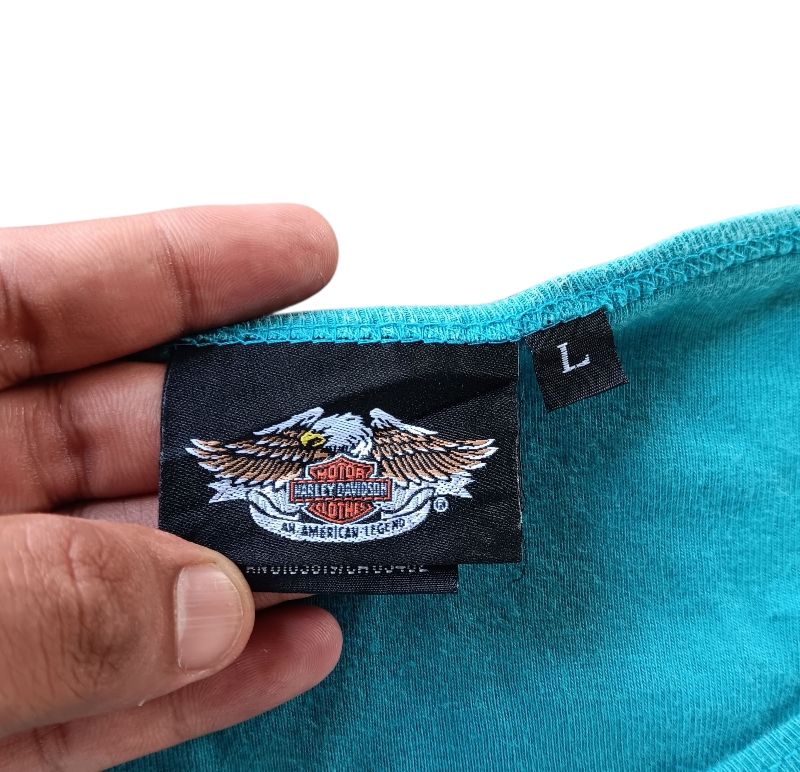 Vtg harley davidson blue longsleeve, foto 5