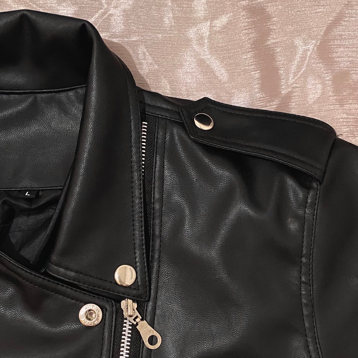 Biker Emo Leather jacket Wanita black, foto 2