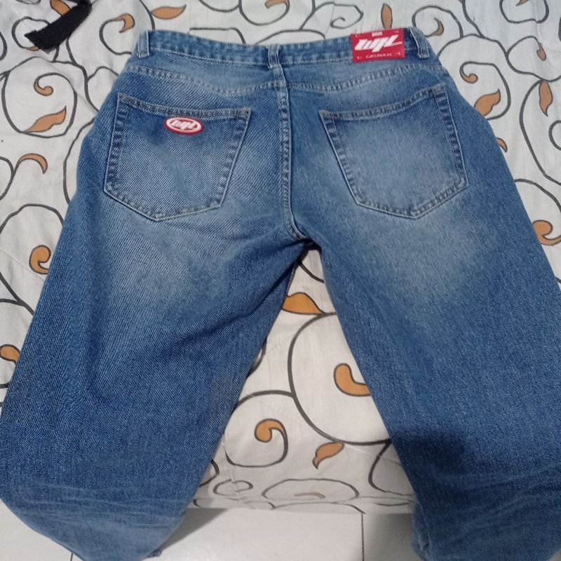 Wormhole Type 33 washed denim jeans baggy, foto 4