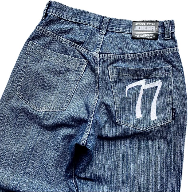 JOKER 77 BAGGY DENIM PANTS - Preloved