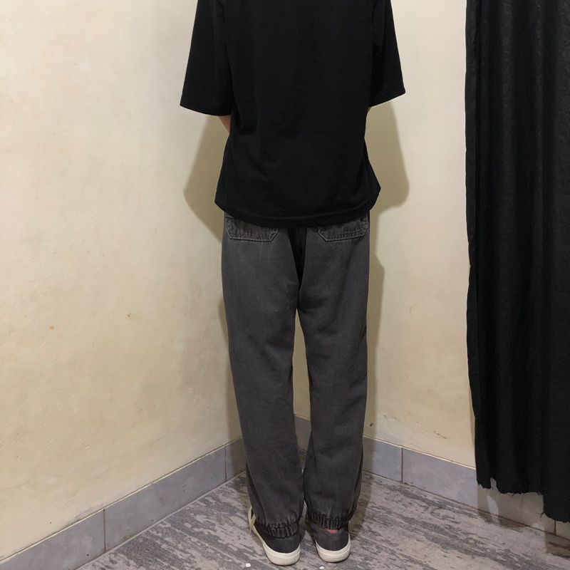 Rough N ready dark grey washed slim jeans, foto 2