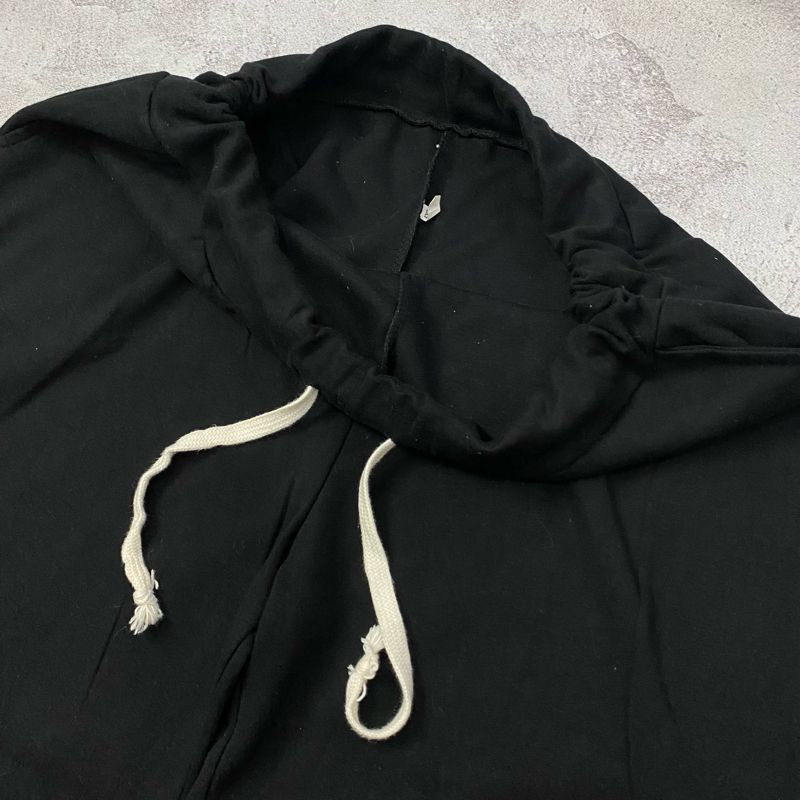 Blank sweat pants black super baggy, foto 5