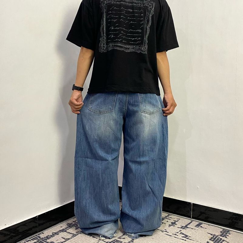 OOTJ baggy blue washed jeans, foto 4