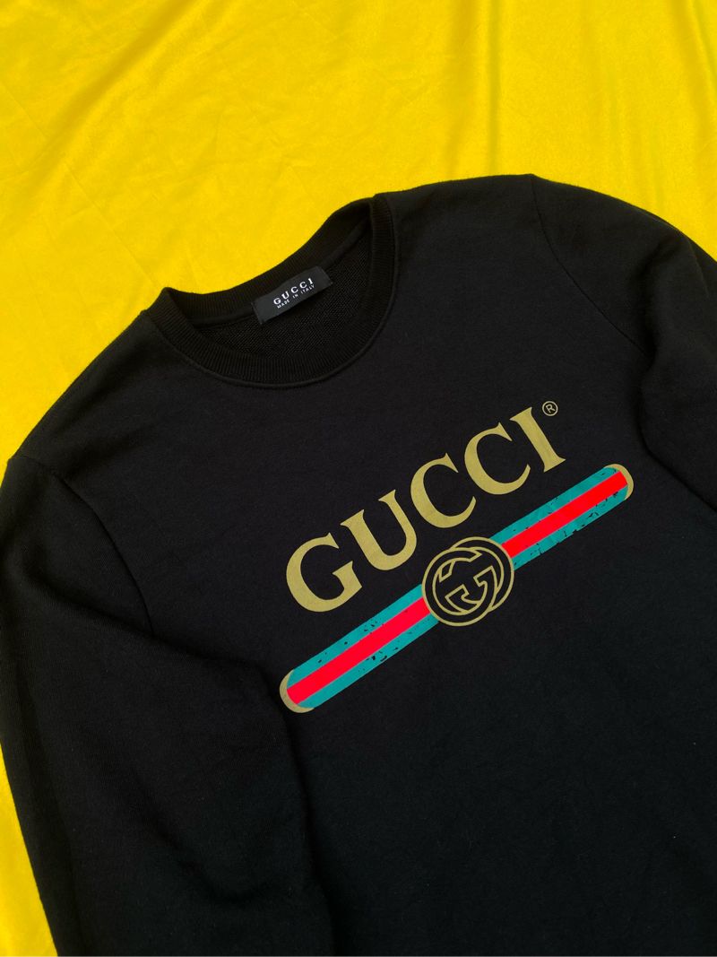 CREWNECK GUCCI HITAM SECOND, foto 2