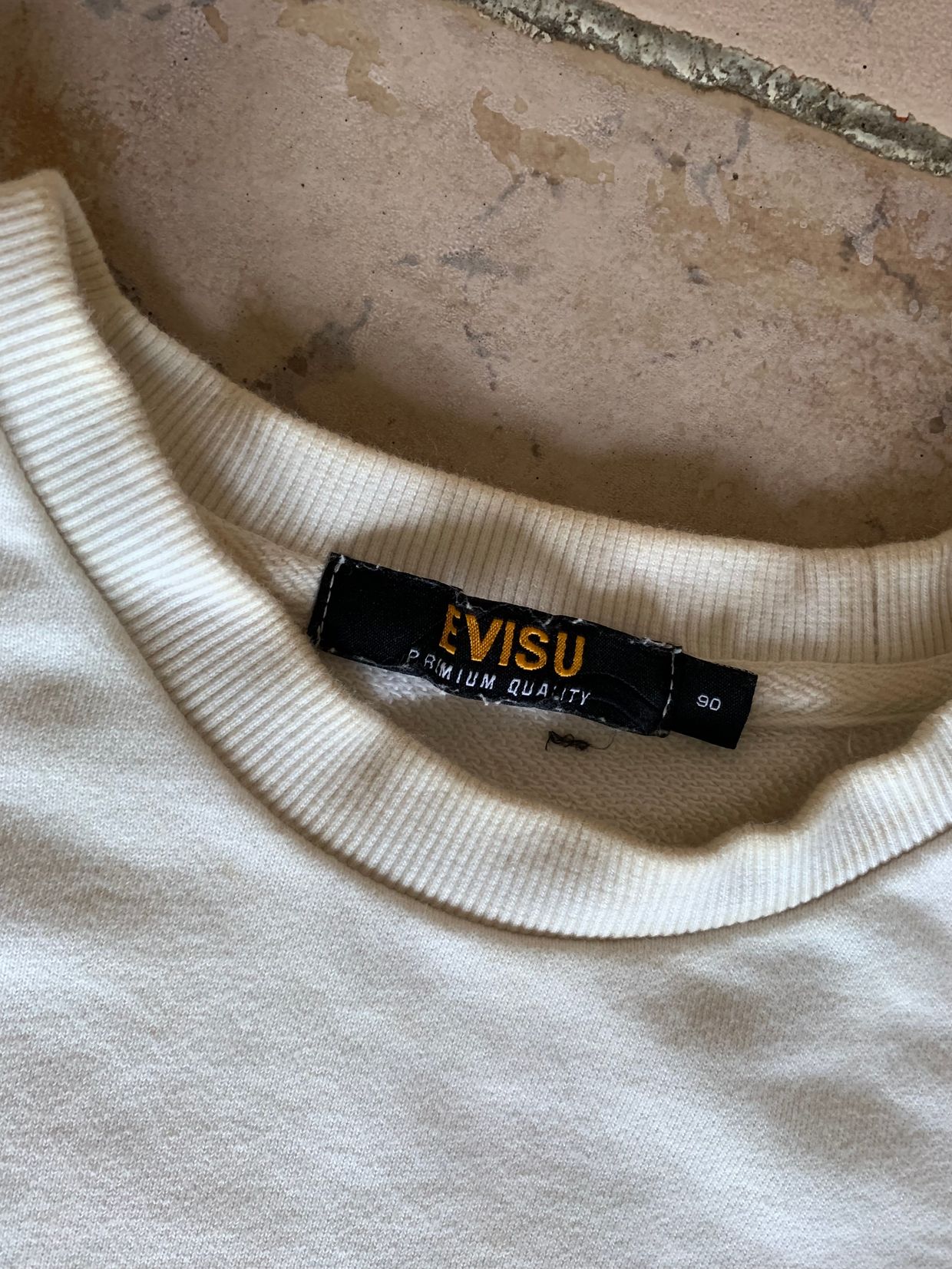 Evisu Vintage Sweatshirt Pria white, foto 6