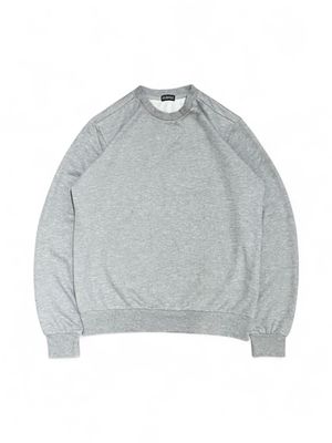 Blank Y2K Basic Grey Sweater crewneck like russell