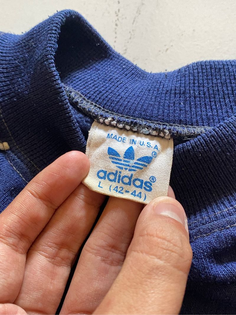 Vintage 80's Adidas Sweater Navy, foto 3