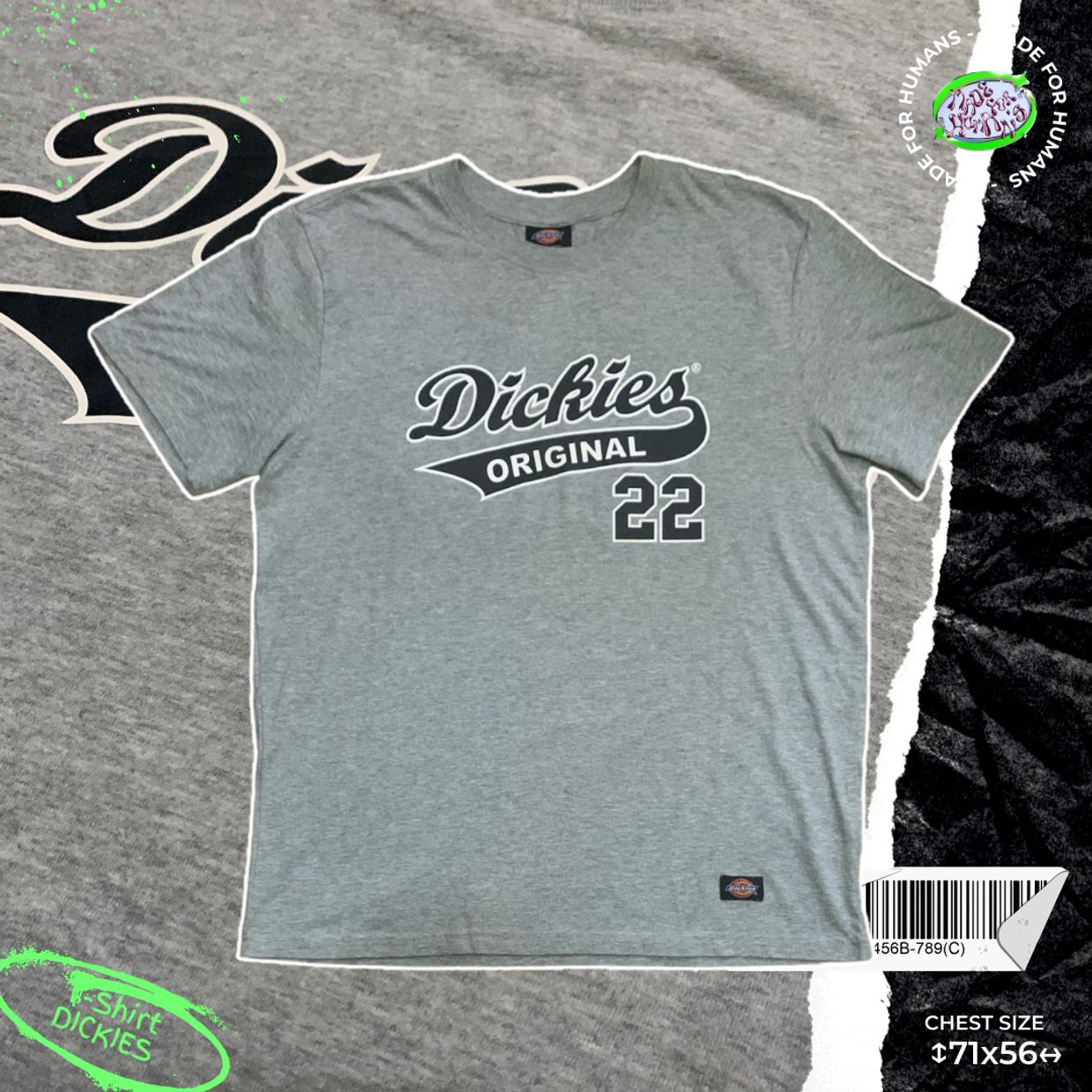 Dickies Casual T-shirt Pria gray