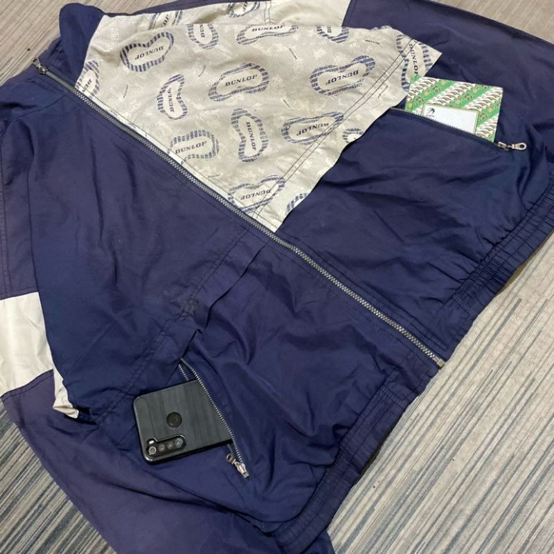 Vintage Dunlop Windbreaker Colourblock Jacket Y2K, foto 3