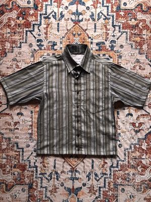 Vintage Streetwear Casual shirt Pria multicolor gray