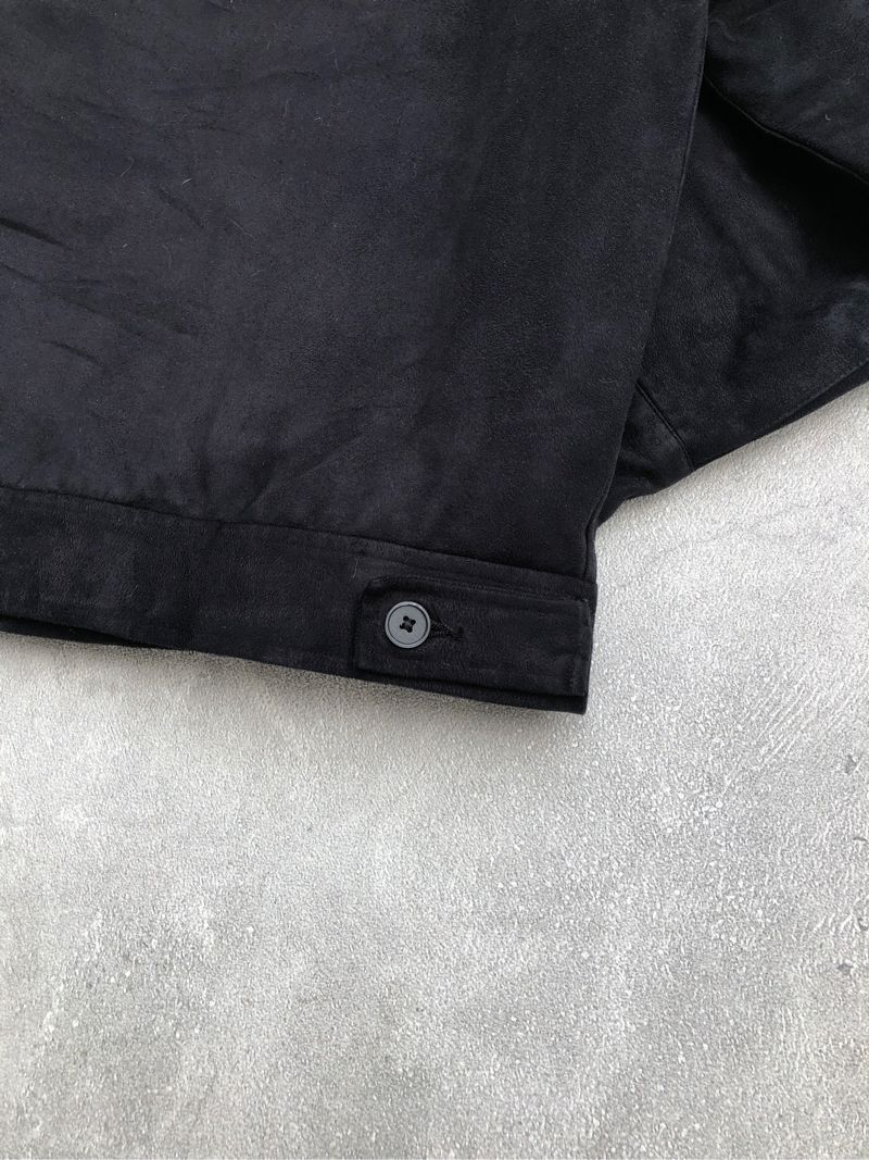 Noble man casual black suede work jacket., foto 7