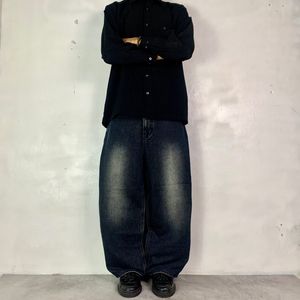 baggy jeans dark bluee black washed