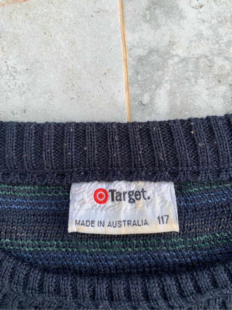 Vintage O Target Australia Navy 3D Pattern Knitwear, foto 7