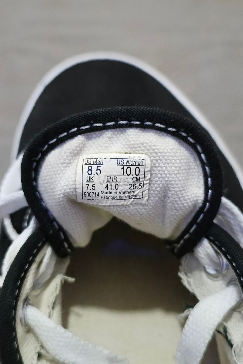 VANS AUTHENTIC CLASIC BLACK WHITE, foto 6