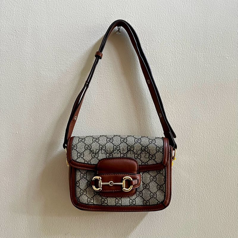 GUCCI HORSEBIT MEDIUM BROWN