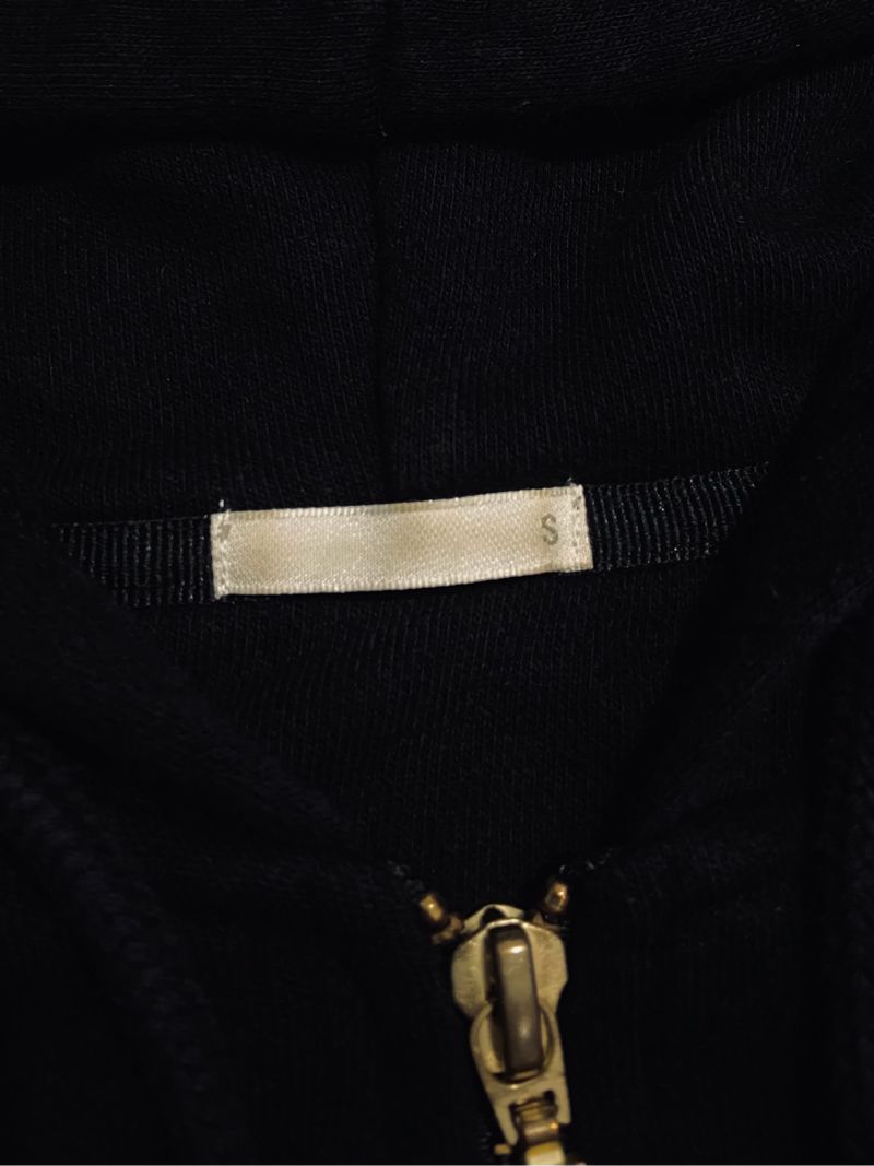 zip hoodie global uniqlo basic black, foto 4