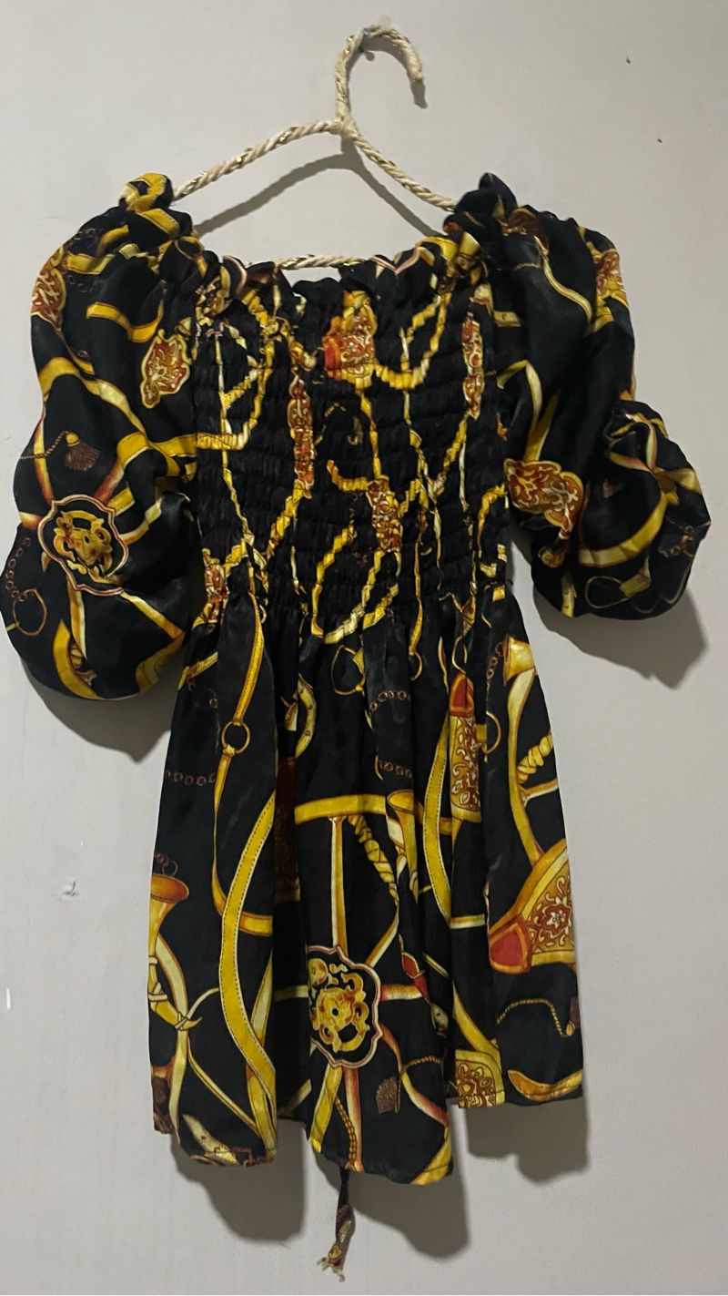 Dress hitam gold, foto 2
