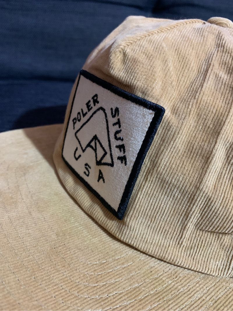 Snapback 6 Panel Corduroy Poler Stuff USA Brown, foto 2