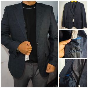 St. Scott Casual Blazer Pria navy blue