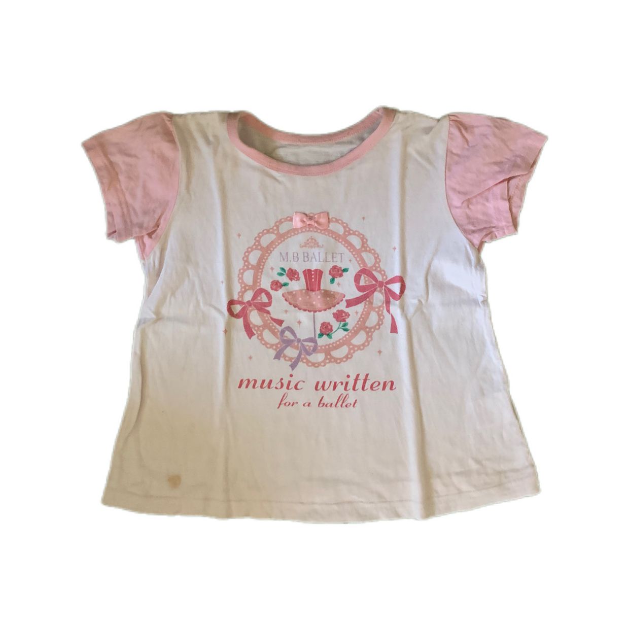Y2K T-shirt Wanita white pink
