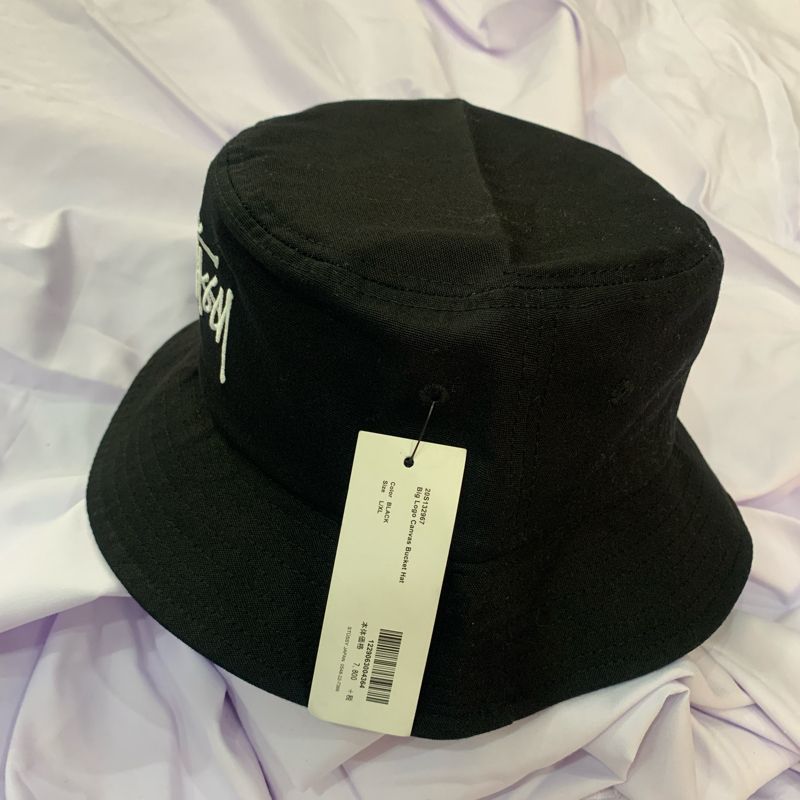 Stussy big logo canvas bucket hat, foto 2