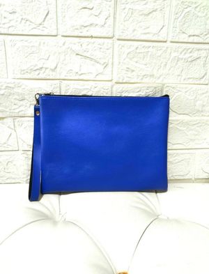 Preloved Wallet Biru New 95% Premium Leather
