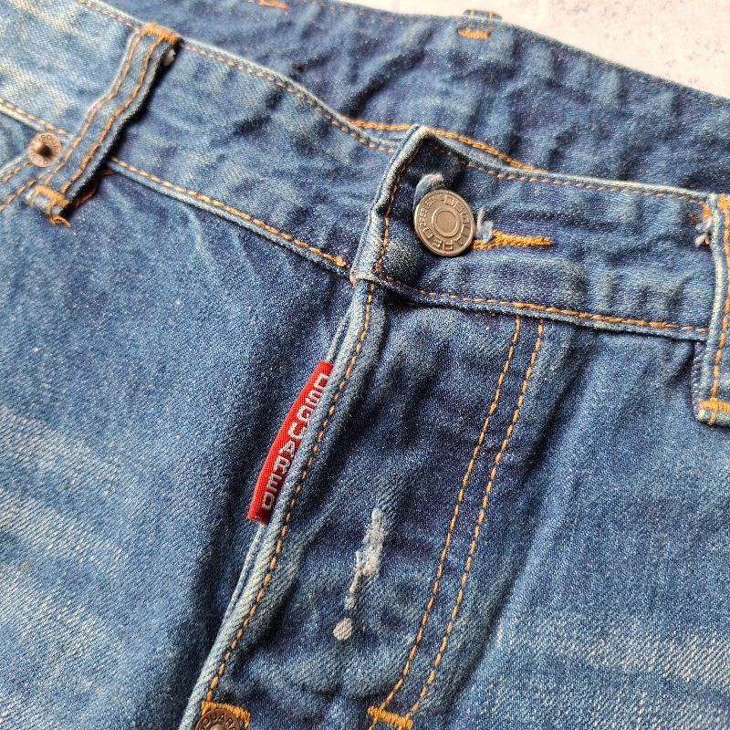 DSQUARED2 Biker Jeans Pria blue, foto 4