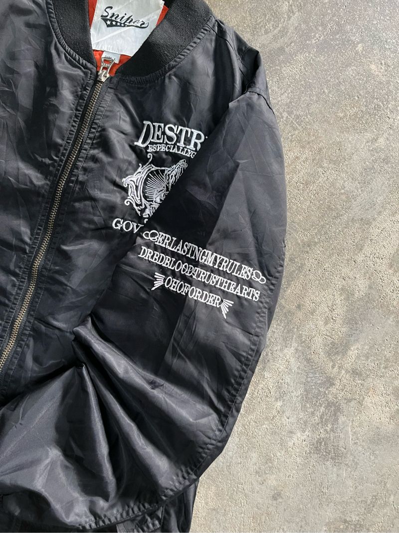 DESTRUCT GOVERNMENT RIOT BOMBER JACKET EMBROIDERY, foto 5
