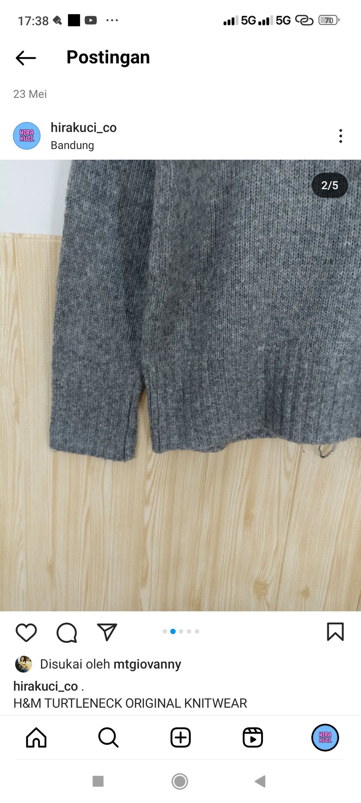 H&M Casual Sweater Wanita gray, foto 2
