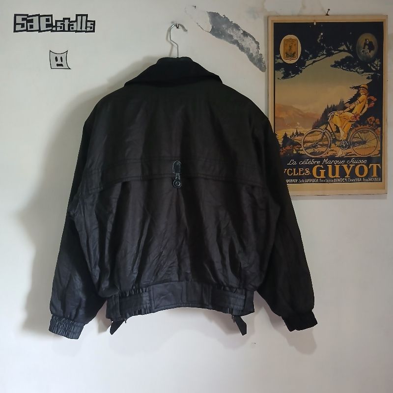 Biker Windbreaker Pria black, foto 2
