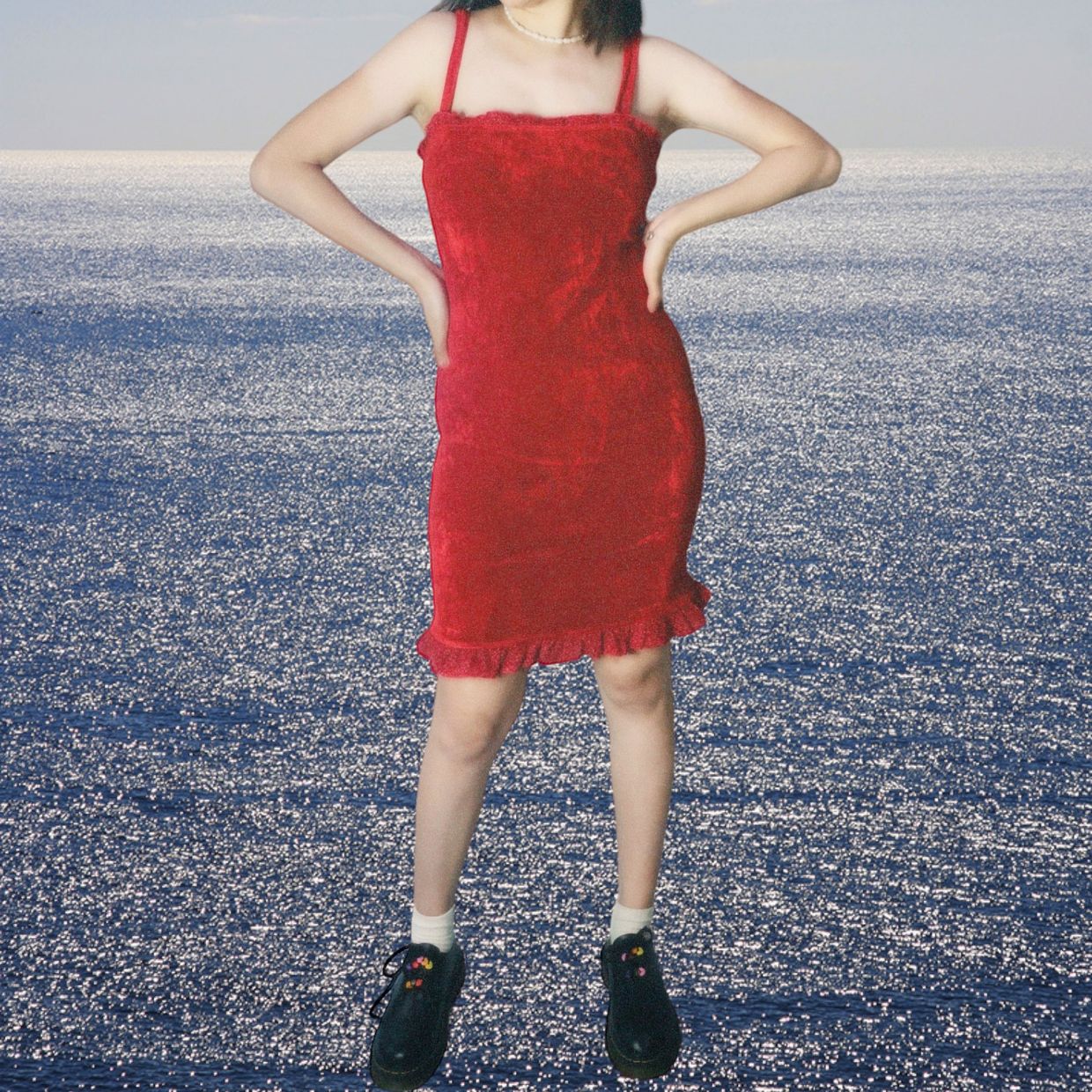 🍒Red Suede Minidress🍒 So sexy💗 LD