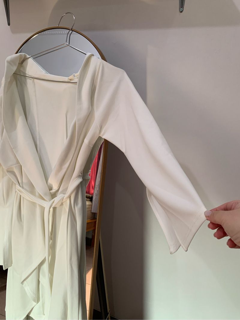 OFF WHITE LONG SLEEVE DRESS BIG SIZE, foto 2