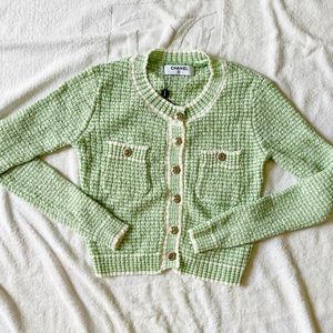 Red Velvet Joy Green Cardigan Dupes