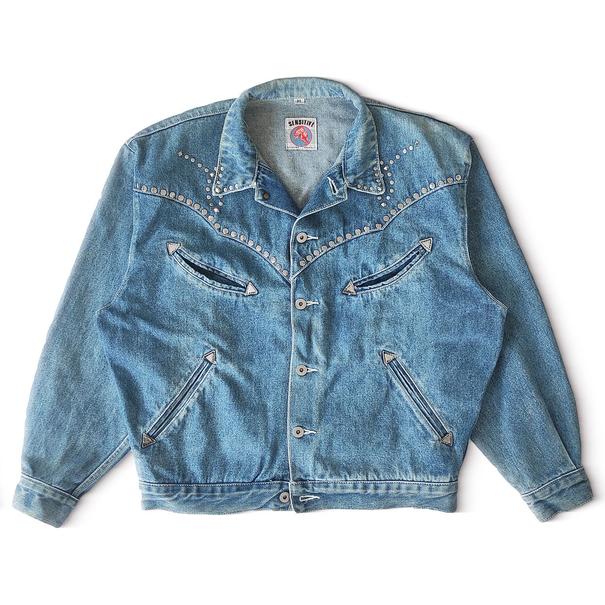 Bobson Vintage Biker Denim jacket Pria blue