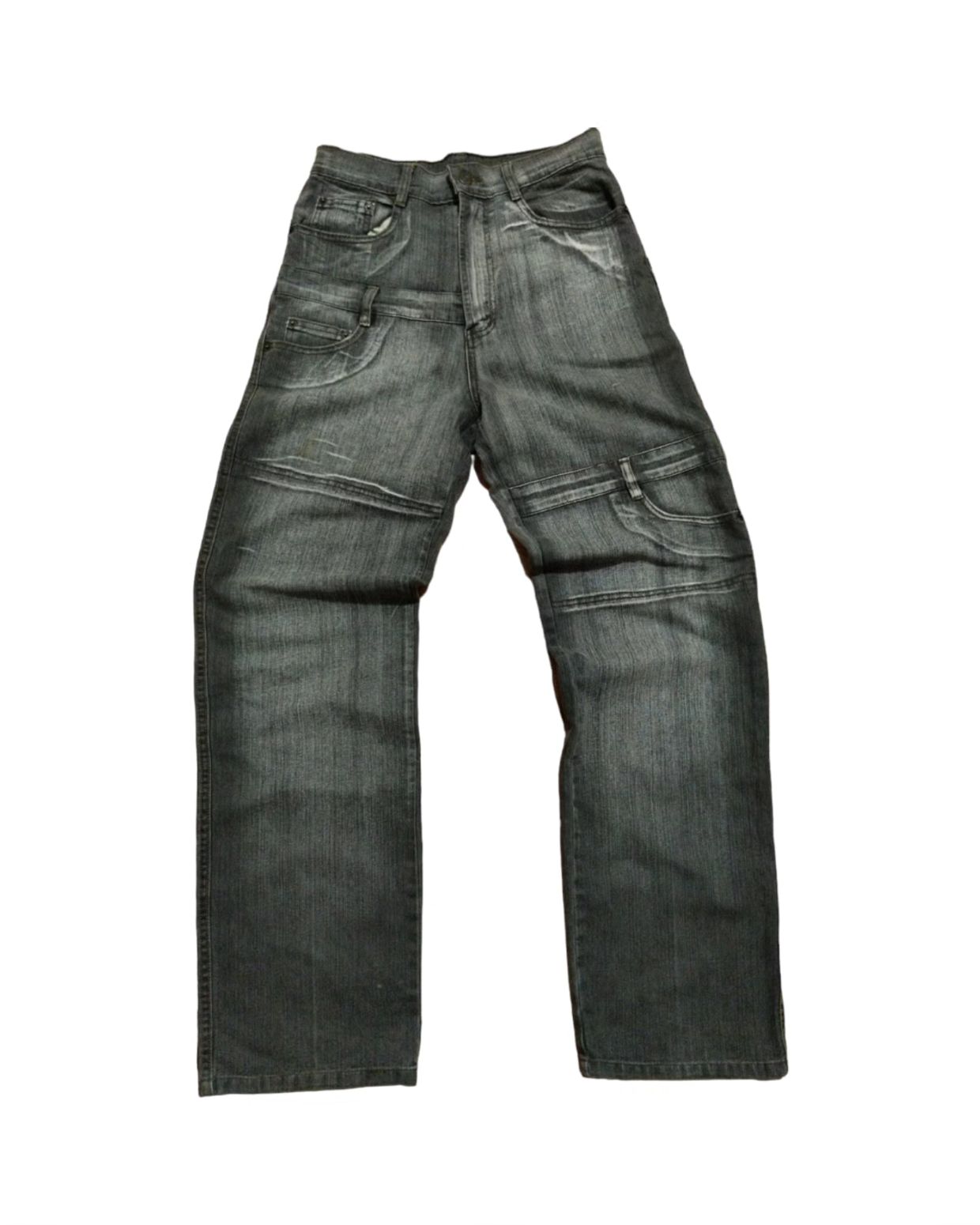 Japanese brand Streetwear Jeans Pria gray