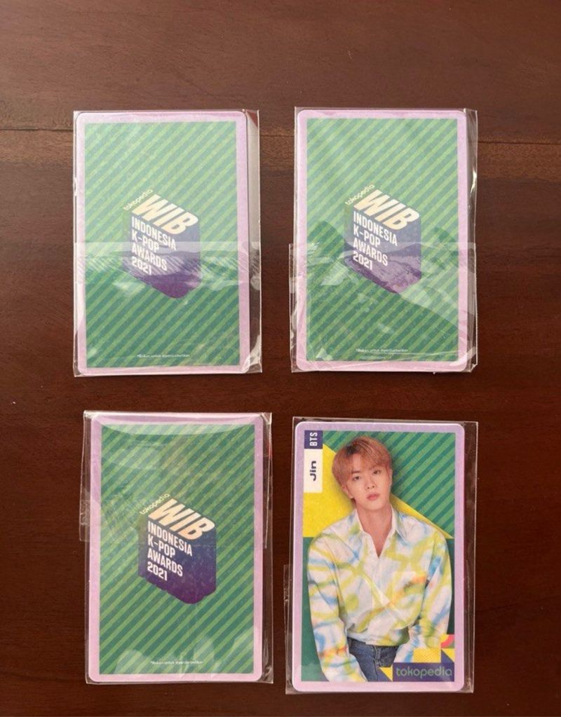 photocard jin bts x toko ijo, foto 2