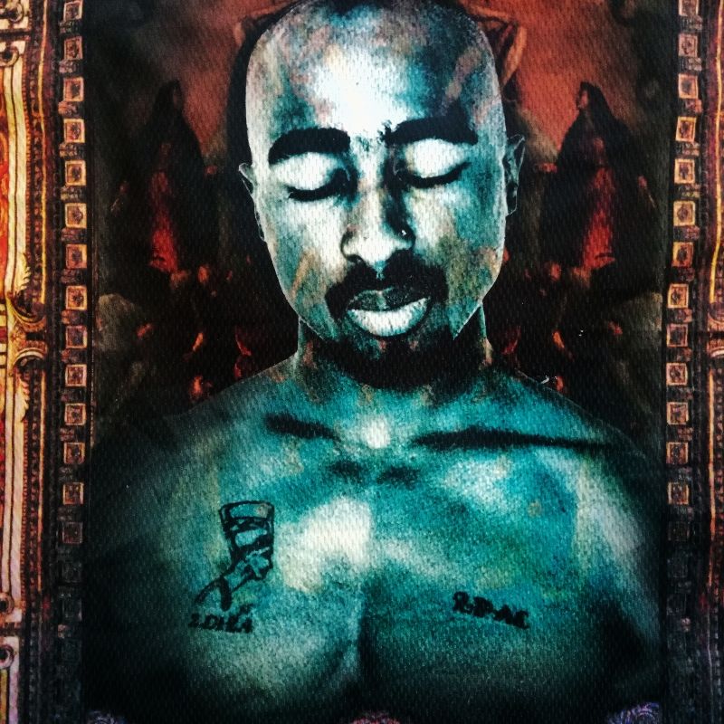🔥Y2K AOP 2PAC Graphic Art Tee, foto 8